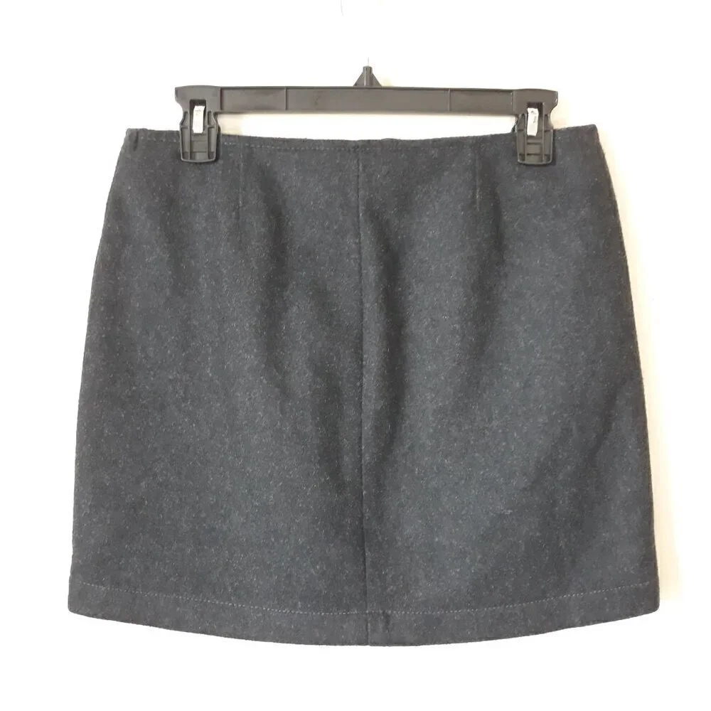 Virgin Wool Blend Mini Skirt Y2K